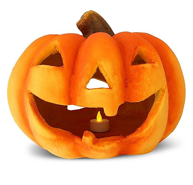 matches21 HOME & HOBBY Dekofigur XXL Kürbis-Laterne als LED Halloween-Deko günstig online kaufen