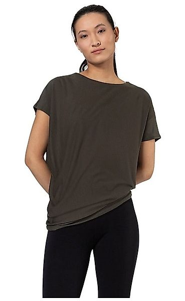 SUPER.NATURAL T-Shirt Sport-/Freizeitshirt Yoga Loose Tee Oak braungrün Dam günstig online kaufen
