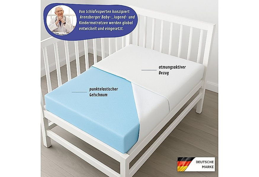 Babymatratze Kindermatratze Babymatratze NORA, 12cm hoch Bezug waschbar & a günstig online kaufen