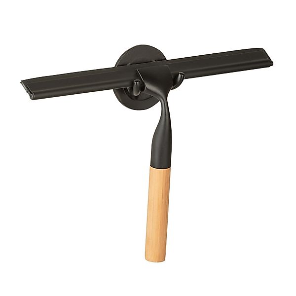 WENKO Duschabzieher Bambusa, 24 cm, aus Bambus und Edelstahl, Befestigen oh günstig online kaufen