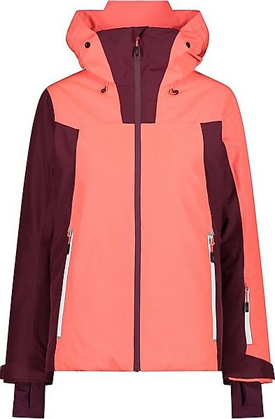 CMP Funktionsjacke WOMAN JACKET FIX HOOD C649 RED FLUO günstig online kaufen