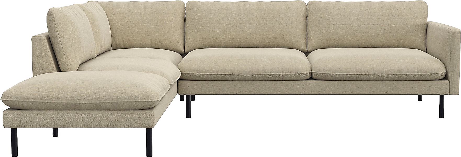 FLEXLUX Ecksofa »Bolzano, elegant und bequem, L-Form«, Sitzaufbau mit Kalts günstig online kaufen