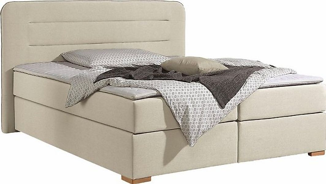 Home affaire Boxspringbett "Manchester", 5 Breiten, 3 Ausführungen, 2 Härte günstig online kaufen