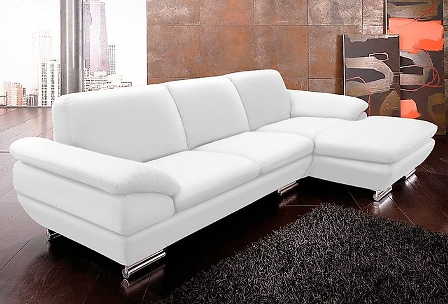 CALIA ITALIA Ecksofa »Glamour, italienisches Designsofa, tollem Sitzkomfort günstig online kaufen