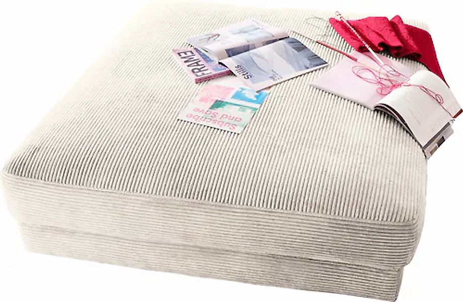 PLACES OF STYLE Hocker »Enisa« passend zum "Enisa"-Sofa, Bezug in Cord günstig online kaufen