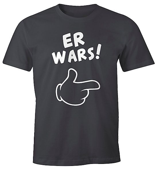 MoonWorks Print-Shirt Herren T-Shirt Er wars günstig online kaufen