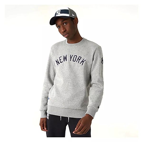 New Era Mlb Script Wordmark New York Yankees Sweatshirt L Grey Medium günstig online kaufen