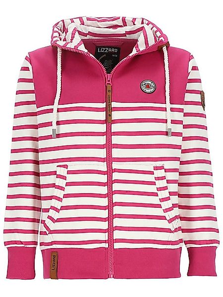 Lizzard Sports Kapuzensweatjacke Damen Sweatjacke im Streifen-Uni-Mix - Kap günstig online kaufen
