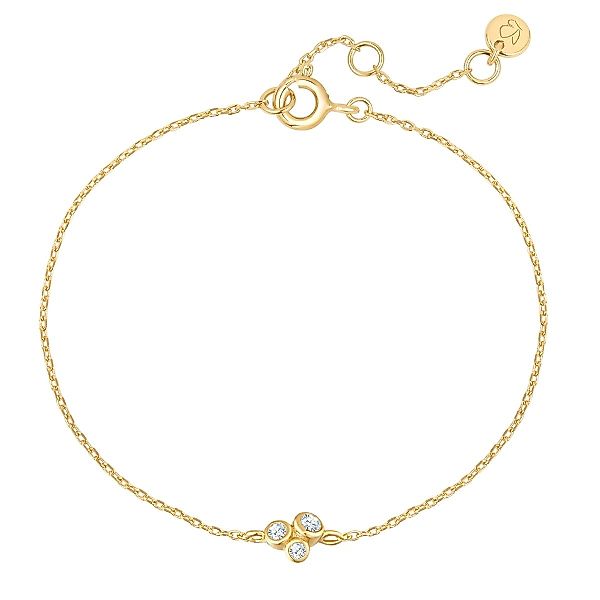 Glanzstücke München Silberarmband gelbgold, mit Zirkonia günstig online kaufen