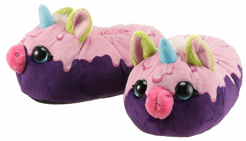 Nici Plüsch Hausschuhe "NICIdoo Einhorn", Einhorn Hausschuh im farbenfrohen günstig online kaufen