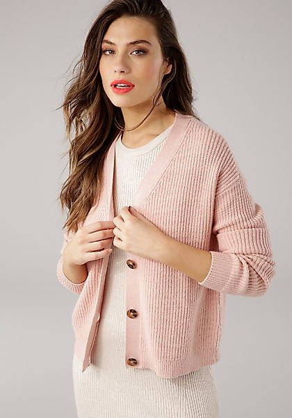 Laura Scott Strickjacke in modischer Kurzform günstig online kaufen