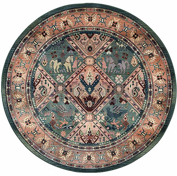 THEKO Teppich "Gabiro 13" rund 10 mm Höhe gewebt, Orient-Optik, ideal im Wo günstig online kaufen