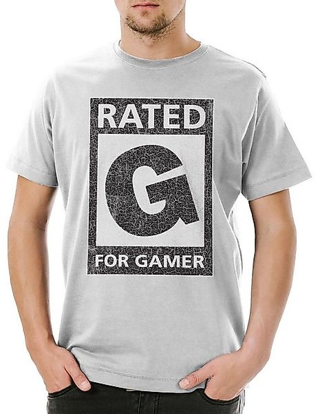 Urban Backwoods Print-Shirt Urban Backwoods Rated For Gamer Herren T-Shirt günstig online kaufen