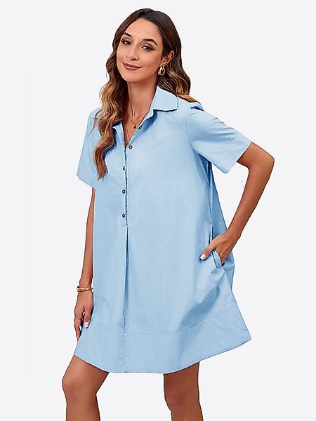 Imily Bela Minikleid Damen Lässiges Hemdkleid (Packung, 1-tlg., 1per-Pack) günstig online kaufen