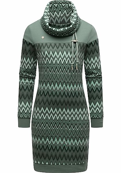 Ragwear Sweatkleid "Chlloe Zig Zag YOUMODO" Ohne Taschen stylisches Langarm günstig online kaufen