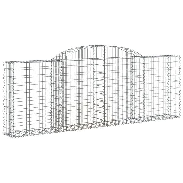 vidaXL Gabionen mit Hochbogen 12 Stk 300x30x100/120cm Eisen 1671268 günstig online kaufen