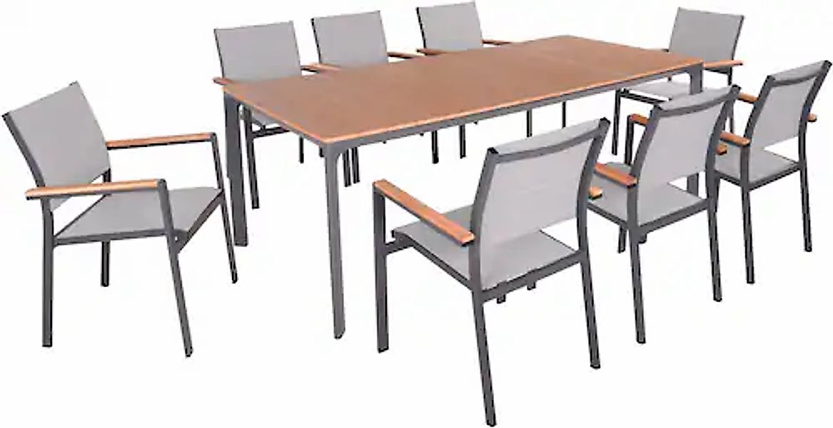 Garden Pleasure Garten-Essgruppe »SILEA Set 03« 9 Stk. tlg. günstig online kaufen