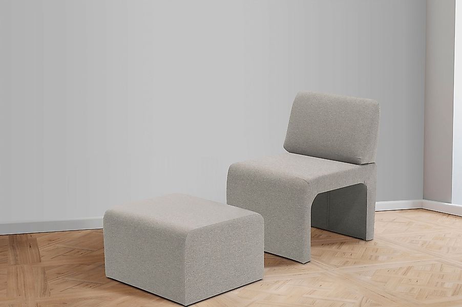 DOMO collection Sessel "mit Hocker 700017 ideal für kleine Räume, platzspar günstig online kaufen