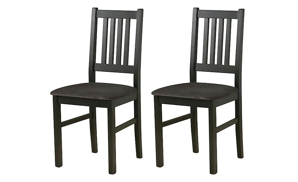 Esszimmerstuhl 2er-Set   ¦ schwarz ¦ Maße (cm): B: 43 H: 90 Stühle > Küchen günstig online kaufen