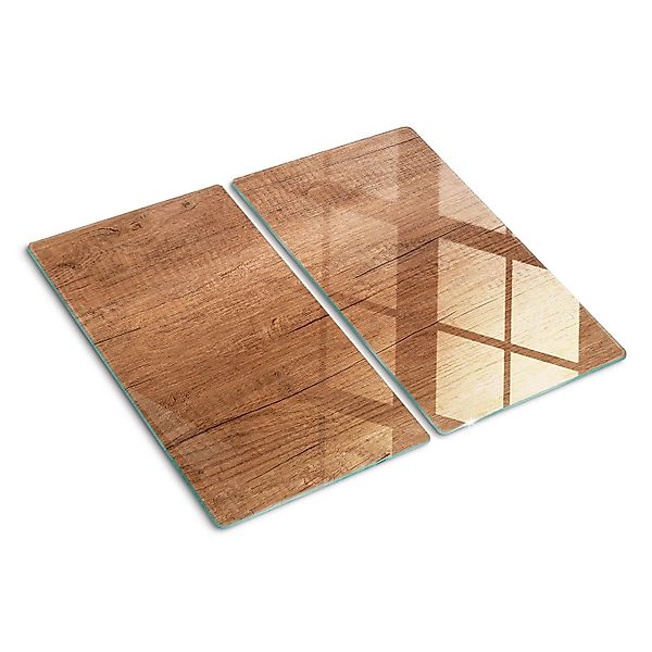 Tulup Herdabdeckplatte SET aus 2 Stück 30x52 cm Schneidebrett aus Glas Schu günstig online kaufen