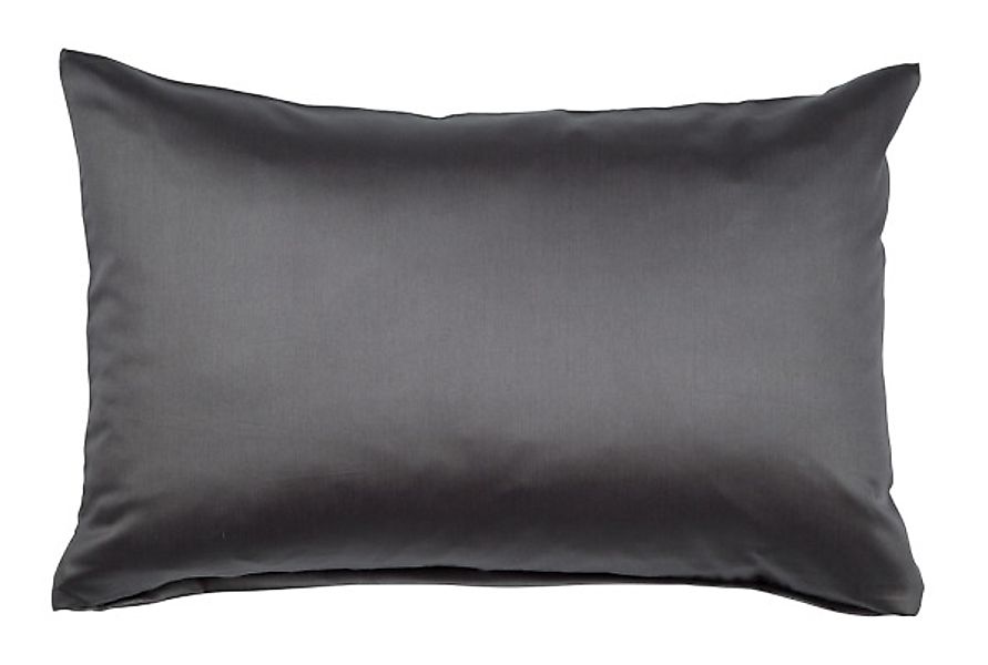 Janine Janine Mako-Satin Bettwäsche Colors 31001 titan Größe:  40x60 cm günstig online kaufen