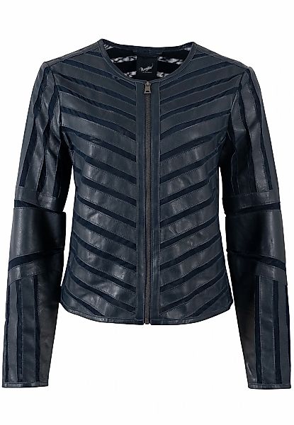 Mauritius Lederjacke "MWSuri", im Materialmix, Mesh-Einsätze günstig online kaufen