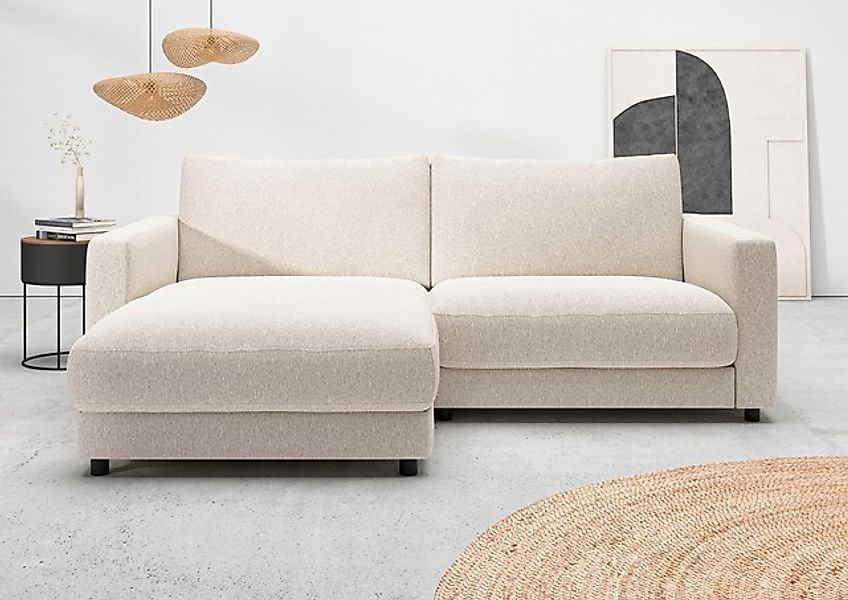 Home affaire Ecksofa »Ecksofa Jiro, L-Form, große Sitztiefe, Breite 226 cm« günstig online kaufen