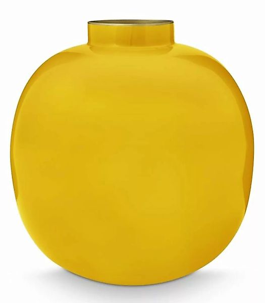 PIP STUDIO Vasen Vase Metal gelb 23 cm (gelb) günstig online kaufen