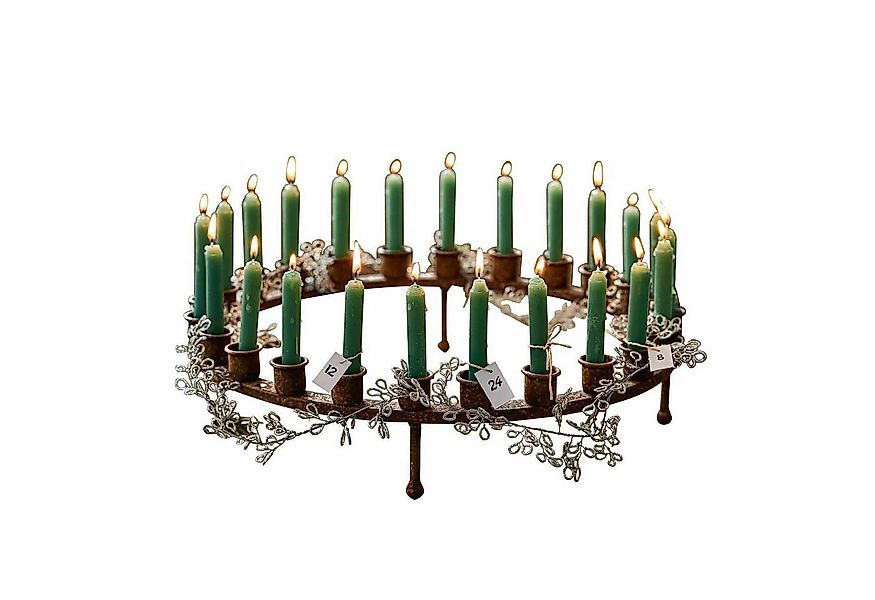 Mirabeau Adventskalender Kerzenkranz Margarit antikbraun (kein Set) günstig online kaufen