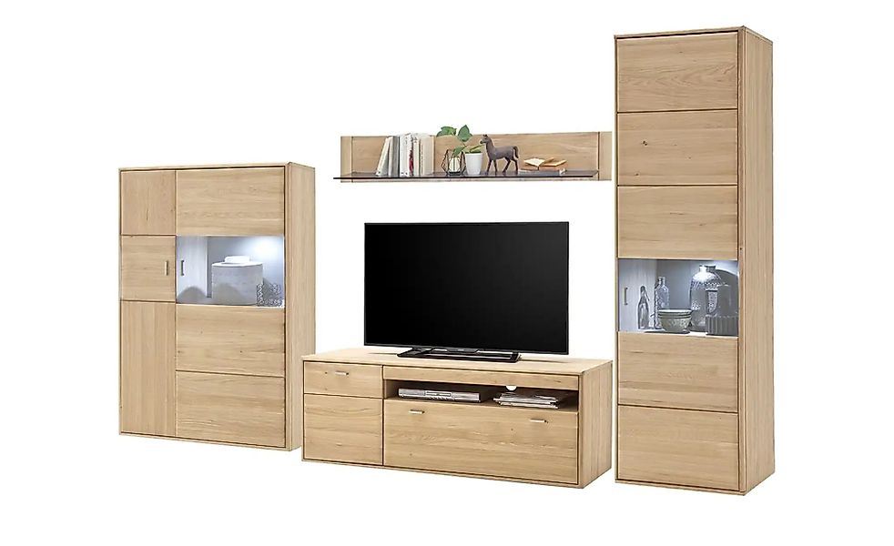 Woodford Wohnkombination  Dias ¦ holzfarben ¦ Maße (cm): B: 307 H: 206 T: 5 günstig online kaufen