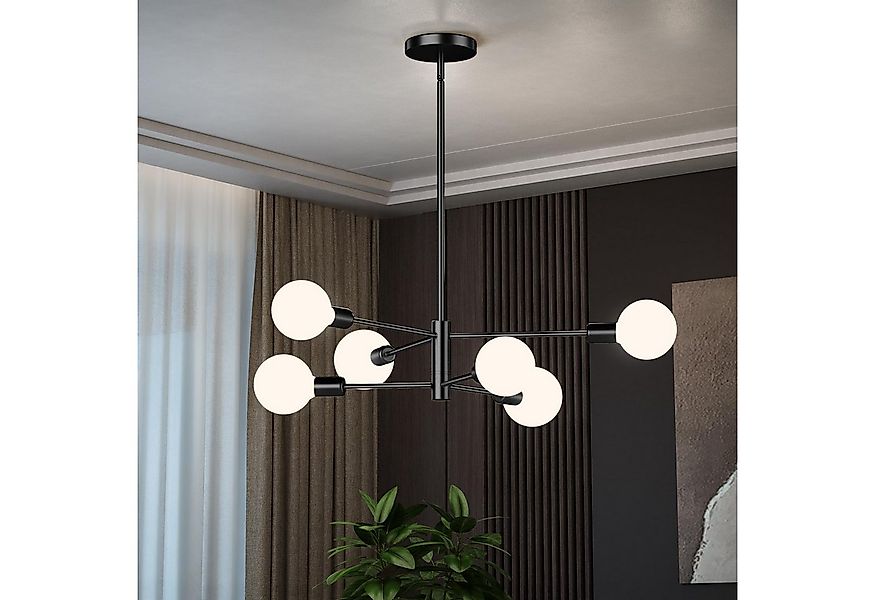 Jibenhome LED Deckenleuchte Drehbare Hängelampe 4/6/8 Flammig Modern Kronle günstig online kaufen