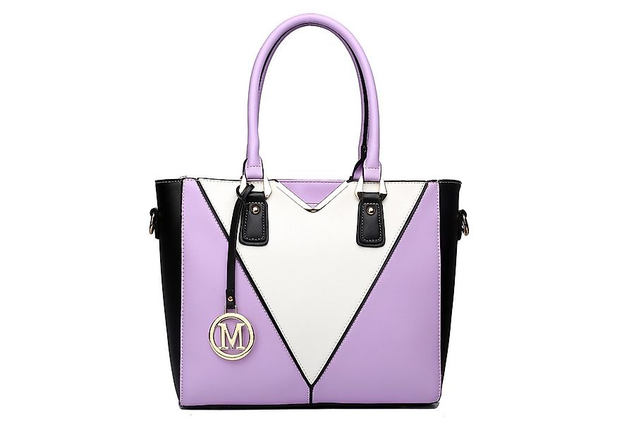 Miss Lulu Handtasche Damen Handtasche mit V-förmigem Design und abnehmbarem günstig online kaufen