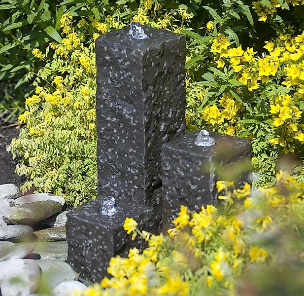 Ubbink AcquaArte Taranto Granitsäulen Gartenbrunnen Set Springbrunnen günstig online kaufen