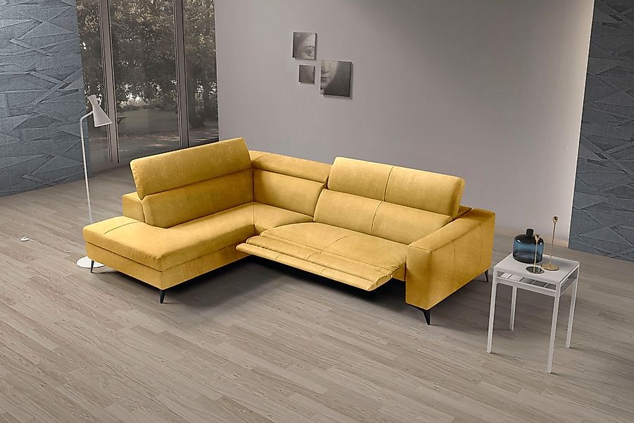 Egoitaliano Ecksofa "Edith, Designsofa mit hohem Sitzkomfort, L-Form", inkl günstig online kaufen