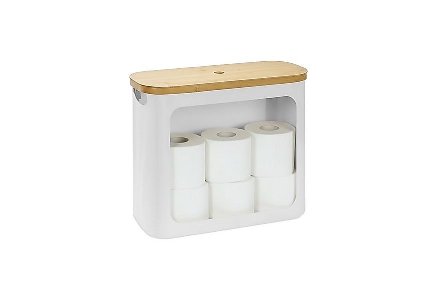 relaxdays Toiletten-Ersatzrollenhalter Toilettenpapier Aufbewahrung 12 Roll günstig online kaufen