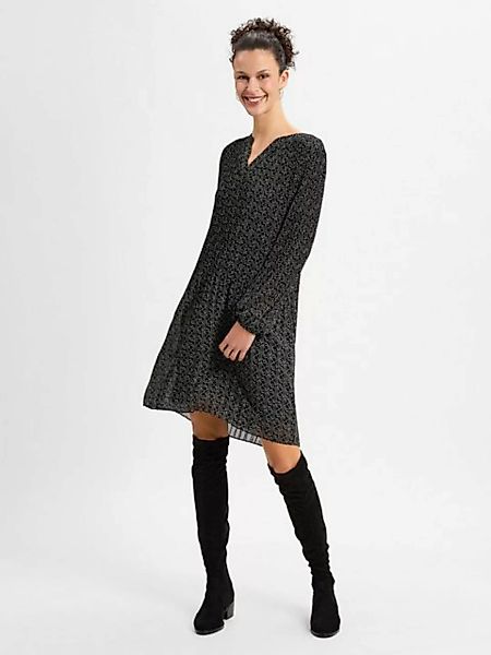 Comma Midikleid (1-tlg) Plissee günstig online kaufen