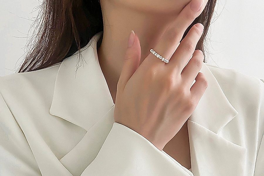 Eyecatcher Silberring 925 Sterling Silber Anti Stress Ring Kügelchen, Anti günstig online kaufen