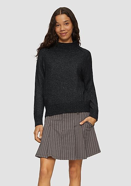 QS Longpullover Strickpullover Melierter Strickpullover mit günstig online kaufen