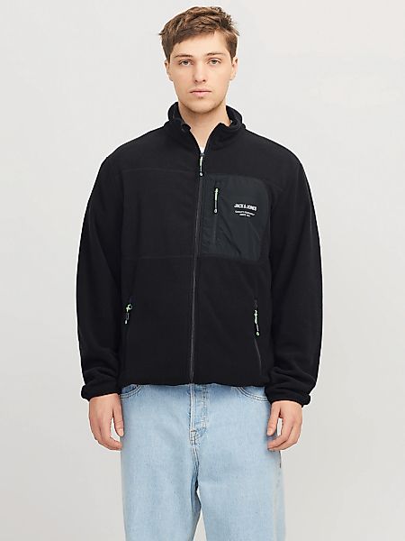 Jack & Jones Outdoorjacke "JJTHEO – Fleecejacke mit Stehkragen und Logoprin günstig online kaufen
