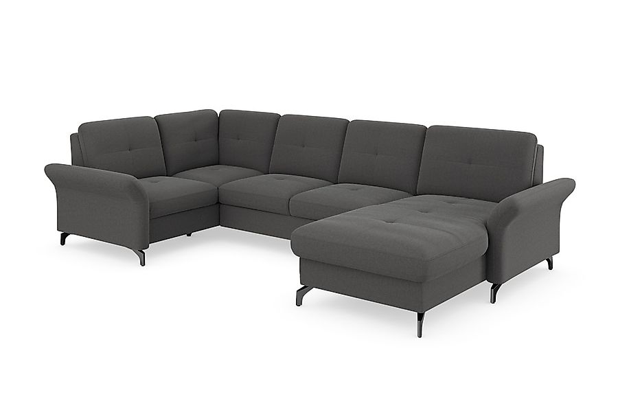 Places of Style Wohnlandschaft »Calando U-Form«, wahlweise mit Bettfunktion günstig online kaufen
