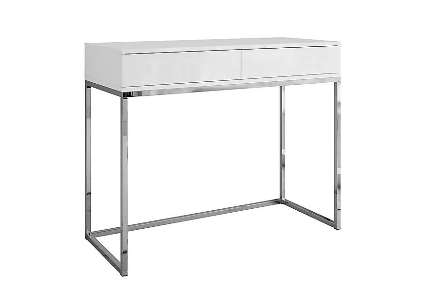 Lookway Konsolentisch BLANCO GLAMOUR auf verchromtem Gestell günstig online kaufen