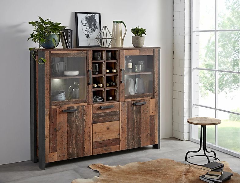 FORTE Highboard "Clif", Höhe 205 cm günstig online kaufen