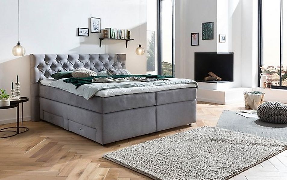 Belanoti Boxspringbett Lara (Boxspringbett 180x200 mit vier Schubladen Stau günstig online kaufen