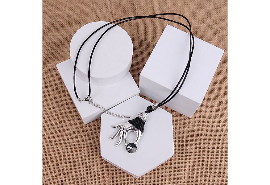 MIRROSI Lange Kette Damen Halskette mit elegantem Anhänger aus Metall ca.90 günstig online kaufen