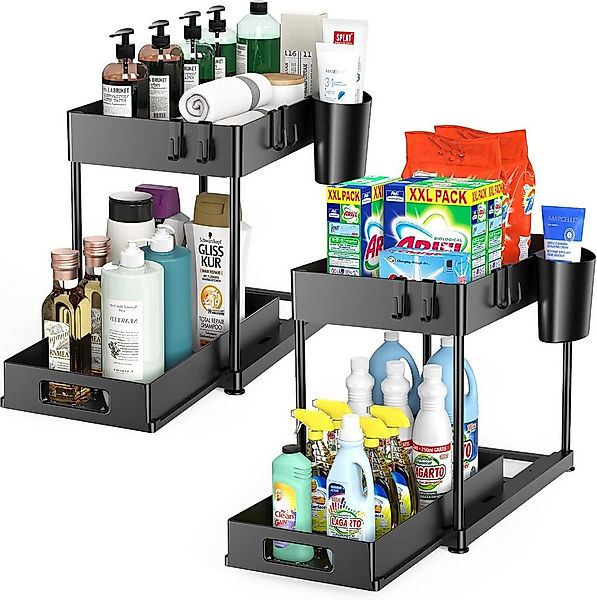 SURFOU Ablageregal Arbeitsplatte Badezimmer Schubladen Küchen Organizer Reg günstig online kaufen