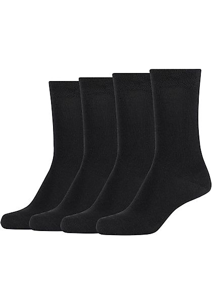 Camano Basicsocken ca-soft (4-Paar) Mit Piquee-Bund günstig online kaufen