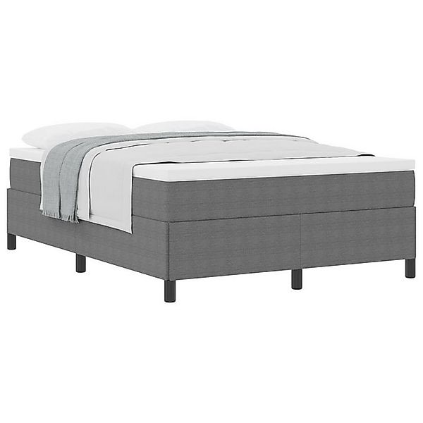 vidaXL Bett Bettgestell Hellgrau 140x190 cm Cord- Stoff (1-tlg) günstig online kaufen