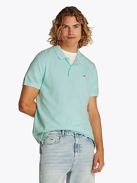 Tommy Jeans Poloshirt TJM SLIM ESSENTIAL GD POLO SS mit Logostickerei günstig online kaufen