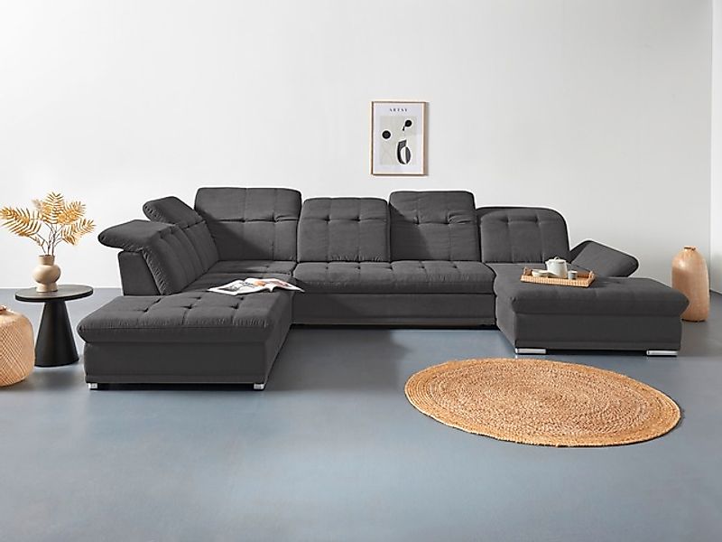 COTTA Wohnlandschaft »Holiday U-Form mit Sitztiefen-, Armteil- und Kopfteil günstig online kaufen