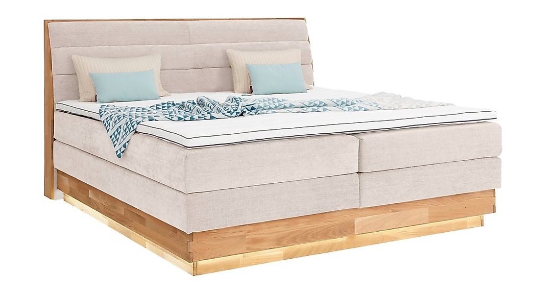 OTTO products Boxspringbett, LED-Beleuchtung, mit zertifizierten, recycelte günstig online kaufen